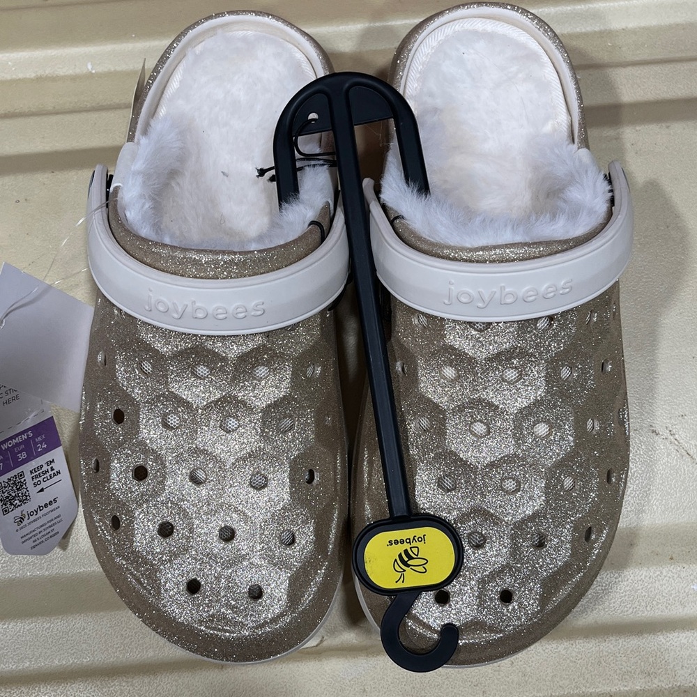 Joybees Women's Gold Slippers